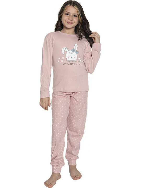 Happy Touch Kids' Pajamas Winter Pink