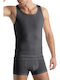 Men's Undershirt Short-sleeved in Gray Color