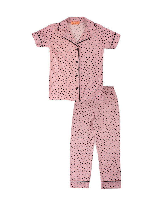 Sexen Pijama pentru copii De bumbac Pink