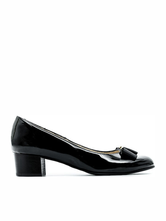 Anatomic Leather Black Low Heels