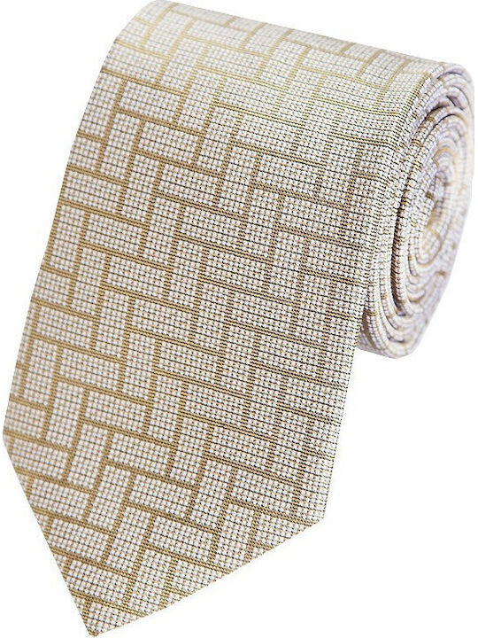 Epic Ties Silk Men's Tie Printed Beige