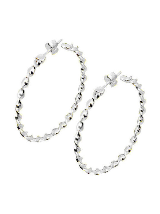 Earrings Hoops made of Silver