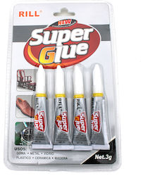 Liquid Glue Instant 4pcs Transparent