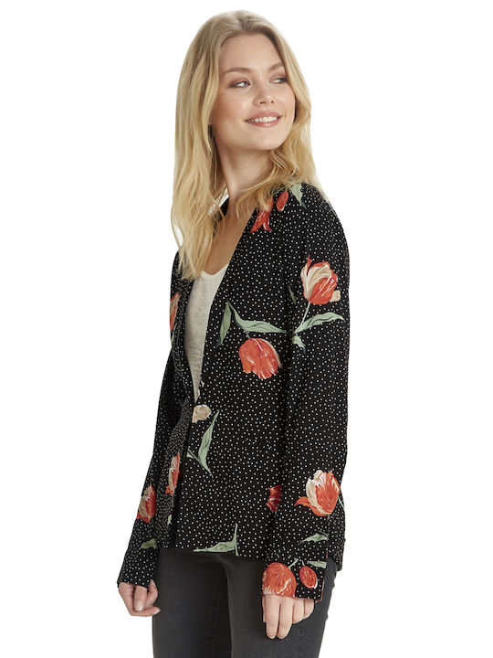 Byoung Women's Blazer 80036/BLACK DOT FLOWER