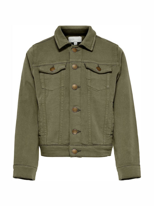 Kinder Jeansjacke Khaki 15219393