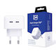 3MK Charger and Cable USB-C 35W Power Delivery / Quick Charge 3.0 Whites
