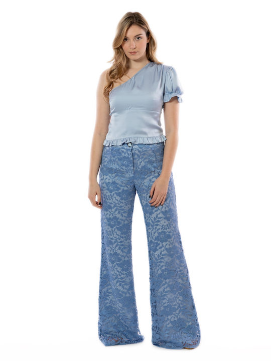 Stefania Vaidani Blouse Light Blue