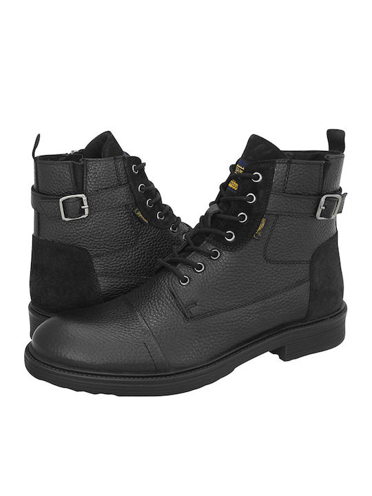 Leather Men's Combat Boots Black AH7982 4287 D