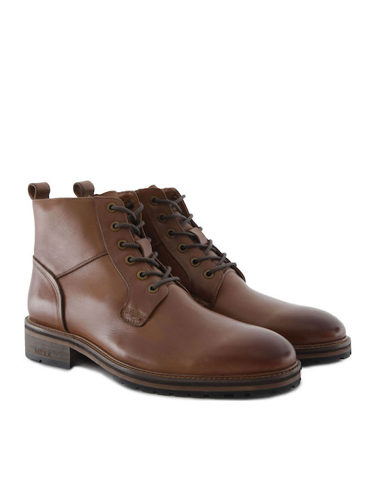 Mexx Leder Braun Herrenstiefel mit Reißverschluss