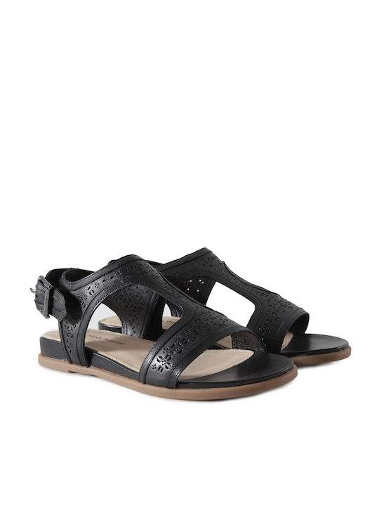 Hush Puppies Tstrap Din piele Sandale dama în Culoarea Negru