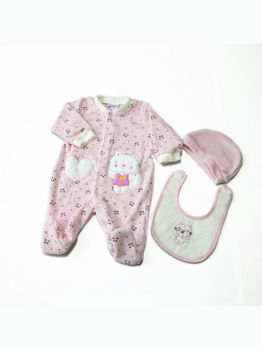 Rebekka Baby Bodysuit Set Pink