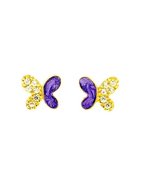 Xrisokosmima Earrings made of Gold 14K