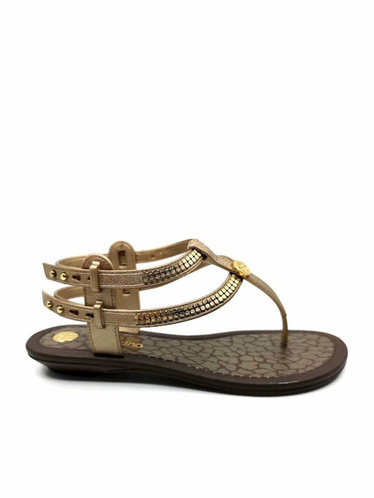 Grendha Flip Flops in Sandal Style Gold