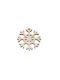 Hanging Snowflake Ornament Wooden 6.7x6.7cm
