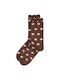 Closet22 Damen Gemusterte Socken Brown 1Pack