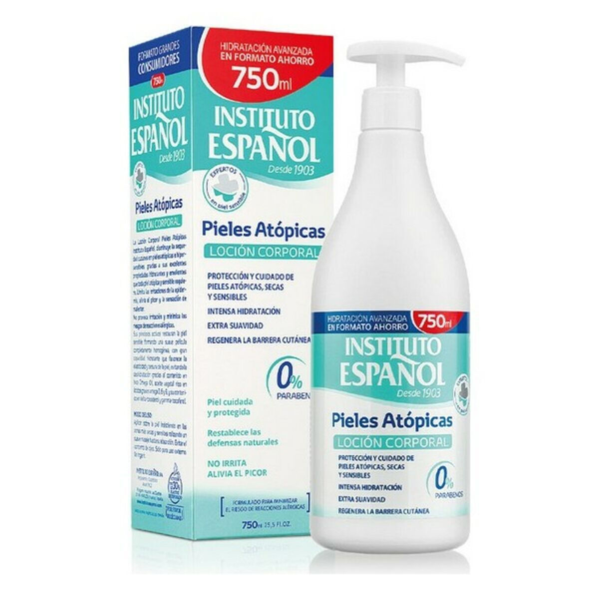 Instituto Espanol Atopic Skin Ενυδατική Lotion Σώματος με Άρωμα Καρύδα για Ευαίσθητες