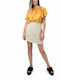 MY T Mini Skirt in Ecru color