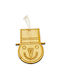 Hanging Snowman Ornament Wooden 5.4x7cm