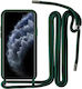 Liquid Задна корица Силикон с Каишка Каки (iPhone 12 Pro Max)