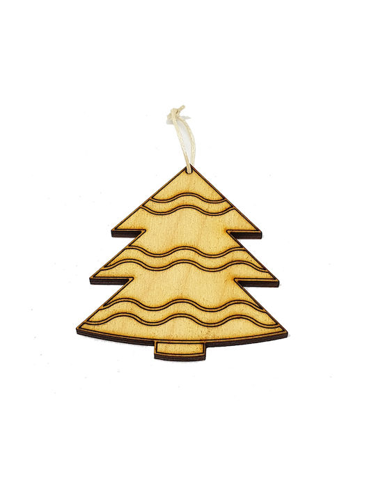 Woodseason Christmas Wooden Tree Ornament