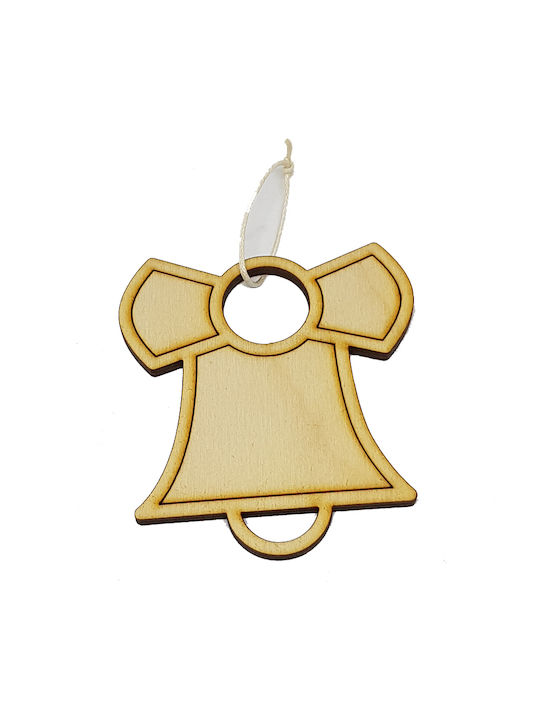 Hanging Bell Wooden 6.5x7cm