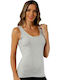 Women's T-Shirt with Spaghetti Strap Light Grey.