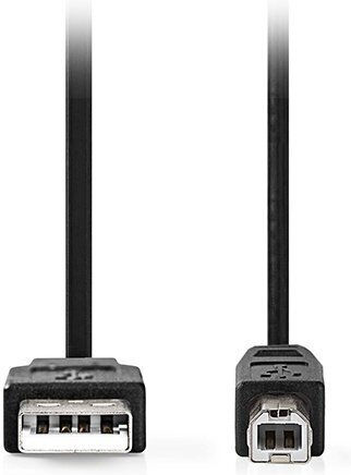 Nedis USB 2.0 Cablu USB-A - USB-B Negru 2m CCGL60100BK20
