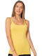 Mit Spaghetti-Träger Yellow Damen T-Shirt