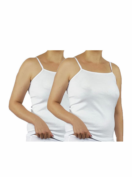 Onurel Cu Bretele White Tricou pentru femei
