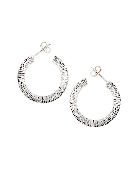 Silverline Earrings Hoops made of Silver