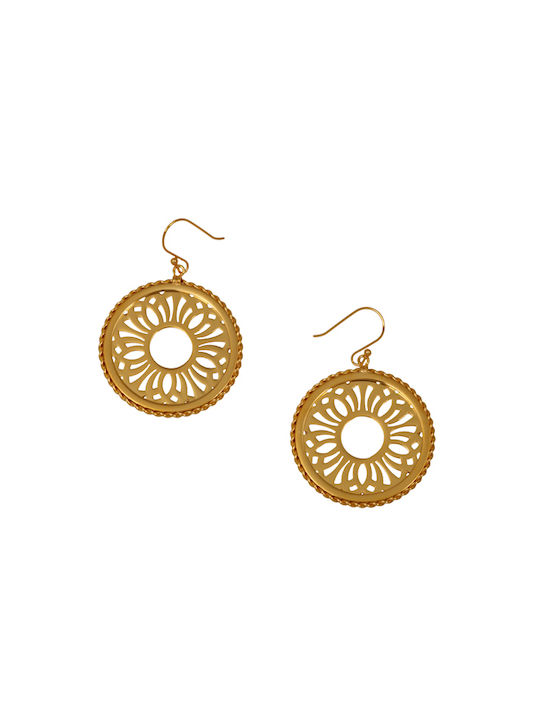 Silverline Earrings made of Steel Gold Plated