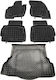 Rezaw Plast Set of Front and Rear Mats 5pcs for Mercedes-Benz V Ford Mondeo 2014+ Black