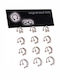 Ro-Ro Accessories Silver White Bar Piercing Earring