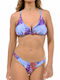 Set Bikini Μπουστάκι Floral Μωβ