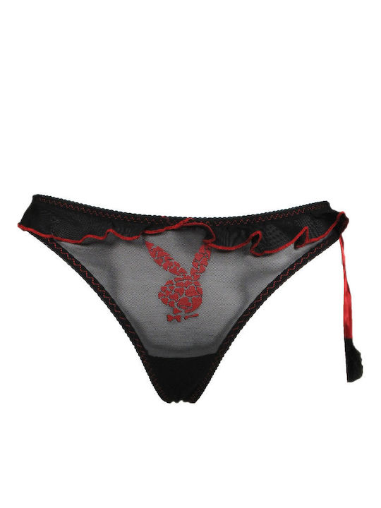 Playboy Damen Slip Schwarz