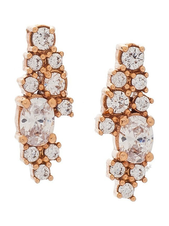 Vitopoulos Earrings Gold Plated with Stones