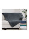 Kipper Angie Ριχτάρι Πολυθρόνας Ζακάρ 150x220εκ. Grey