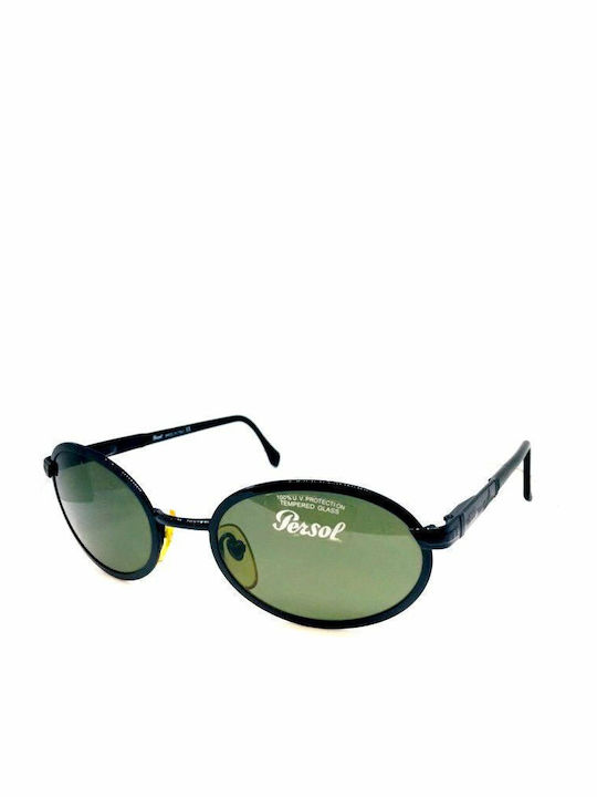 Persol Unisex Γυαλιά Ηλίου με Μαύρο Μεταλλικό Σκελετό και Πράσινο Φακό PO2044S 598/31