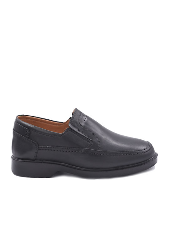 Leder Herren Freizeitschuhe Schwarz