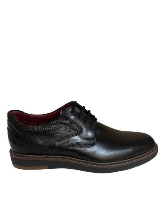 Antonio Shoes Leder Herren Freizeitschuhe Schwarz