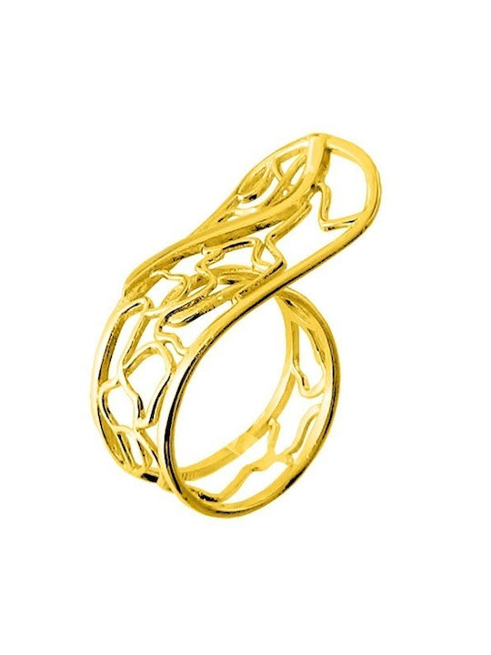 Xrisokosmima Women's Ring from Silver Gold Plated