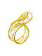 Xrisokosmima Women's Gold Plated Silver Ring