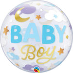 Balloon Bubble Jumbo Boy Birth Round 56cm