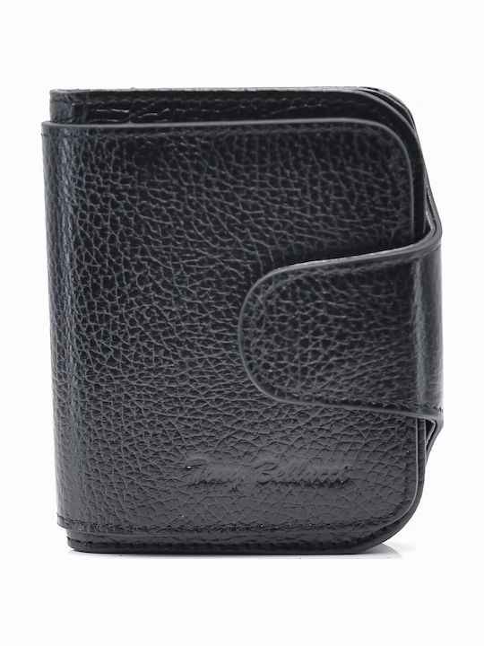 Leather Men's Wallet Coins Black