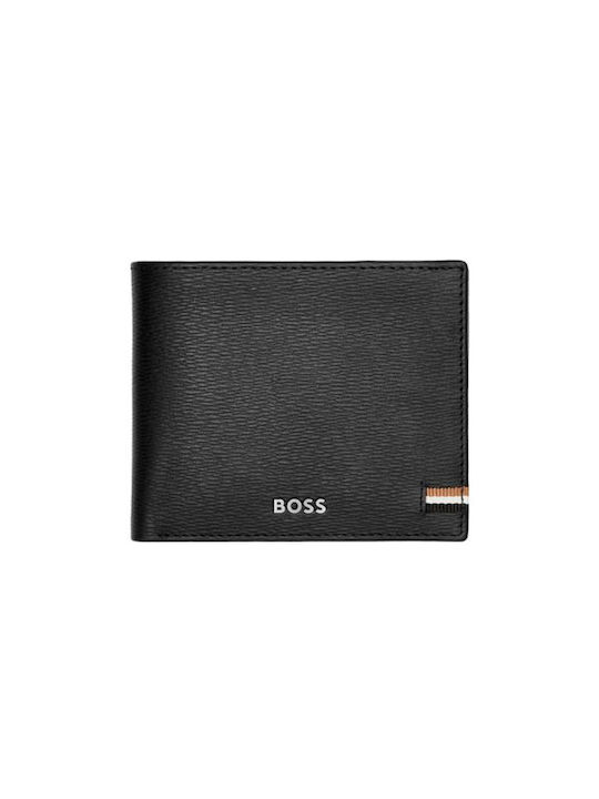 Hugo Boss Δερμάτινο Ανδρικό Πορτοφόλι Μαύρο