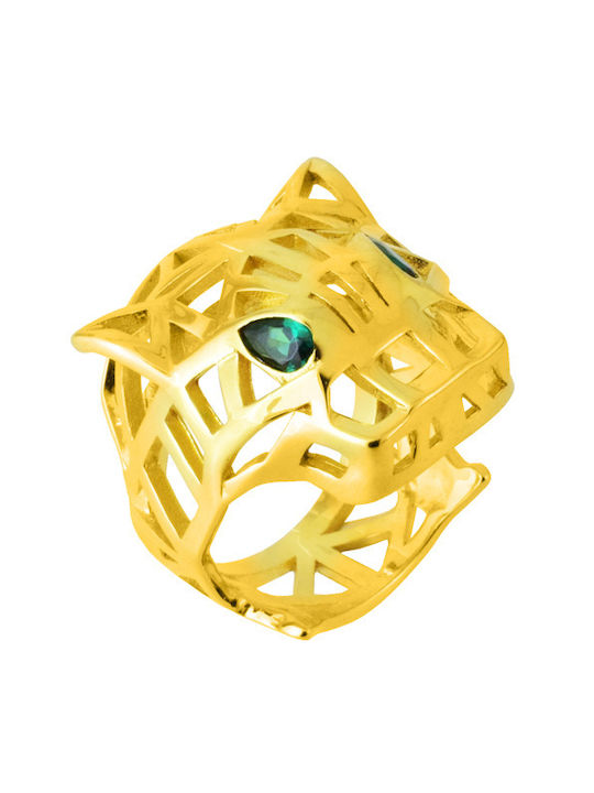 Women's Gold Plated Silver Ring