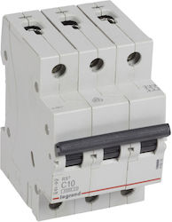 Legrand 3-Poles Automatic Circuit Breaker 10A