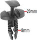 Car Plastic Clips 6pcs