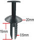 Car Plastic Clips 6pcs