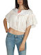 Women's Summer Crop Top Cotton Short Sleeve Striped ''''''